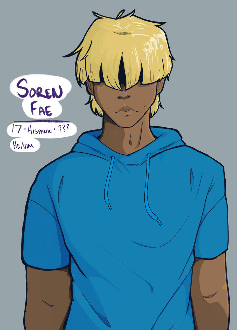First Final Design of Soren Fae, the middle child of the main family in CHIMERIC.