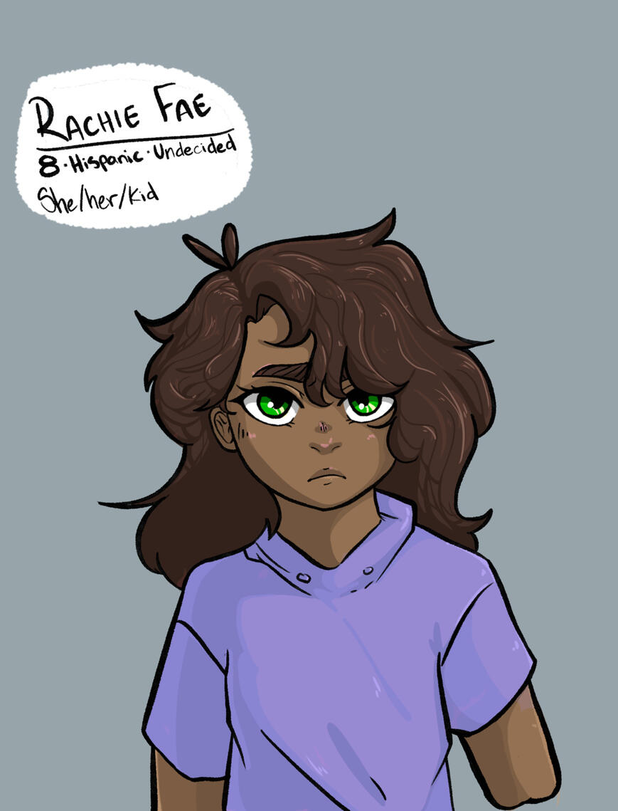 The First Final design of Rachie Fae, the youngest of the main family in CHIMERIC.